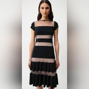 Joseph Ribkoff As 14 Fit And Flare Striped Dress Style 261050